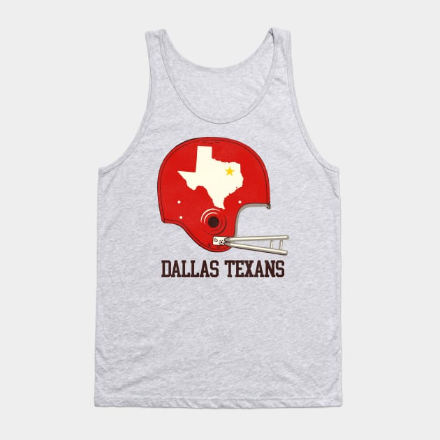 Defunct Dallas Texans Football Team Tank Top by Defunctland